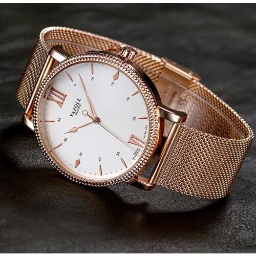 LIWO Mens Gold Watch