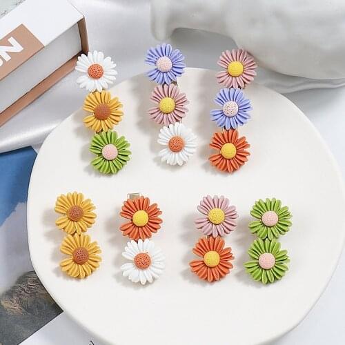Net red little daisy hair clip headdress flower card fresh Xiaosen department Liu Hai BB clip 2020 spring and summer new