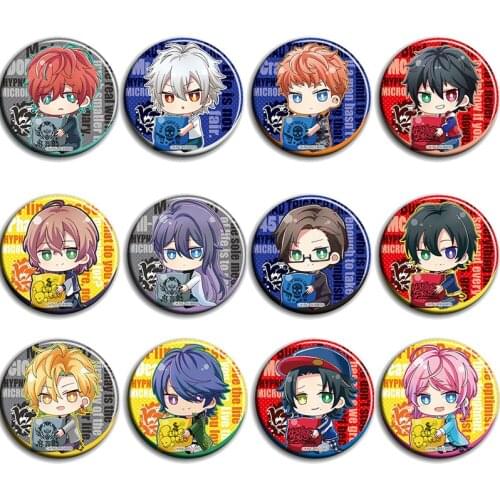 58MM Division Rap Battle Hypnosis Mic DRB Badge Iron Metal Brooch Icons Button Round Pins