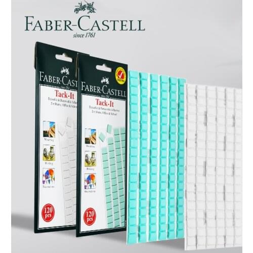 Faber Castell 1870 Adhesive Tack-It 75g Multipurpose Reusable/Removable Adhesives for Home/School 3pcs Wall Sticky Putty
