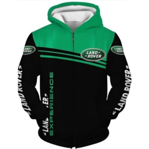 Fall Mens Land Rover Logo Hoodie Jacket High Quality Harajuku 3D Digital Printing Sportswear Sweatshirt Oversized Pullover tops