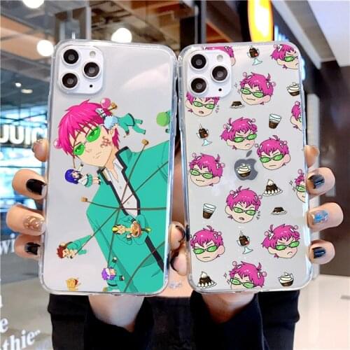 Japanese anime the disastrous life of saiki k soft silicone Phone case cover For iPhone 12 11 Pro Max X XR XS Max 8 7 6 6S Plus