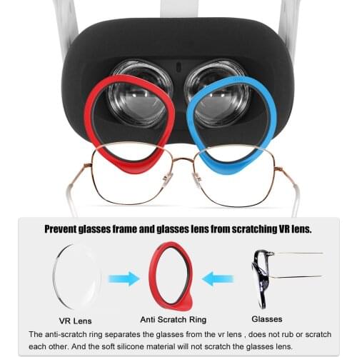 VR Lens Anti-Scratch Ring For Oculus Quest 2 Protecting Glasses From Scratching Frame Len Compatible For Oculus Quest 1/2 Rift S