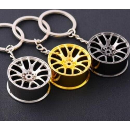 Wheel Rim Key Chain Luxury Aluminum Car Key Ring Keychain for Man Women For BMW 4 3 2 1 series E39 F30 F20 F32 X1 F48 F45