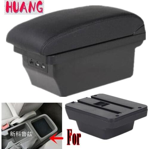 Armrest For Chevrolet Cruze 2015-2017 Double layer heighten central Store content Storage box with Ashtray USB Charging Cup hold