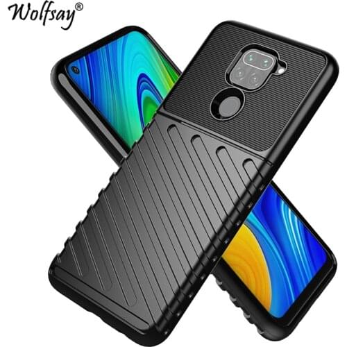 Rugged Fiber Shield Cover For Xiaomi Redmi Note 9 Case Anti-knock Back Cover For Redmi Note 9 9S 8T 8 Pro Case For Redmi Note 9
