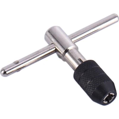 T-handle Reversible Single Tap Wrench Tapping Threading Tool M3-M8 M3-M6 1/8-1/4 Screwdriver Tap Holder Hand Tool J3