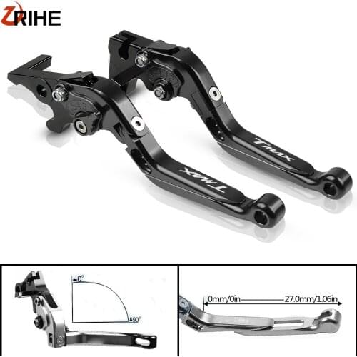 T-MAX Tmax 500 2017 2016 2015 Motorcycle Clutch Brake Levers Aluminum Adjustable Extendable Levers For YAMAHA TMAX 500 2008-2018
