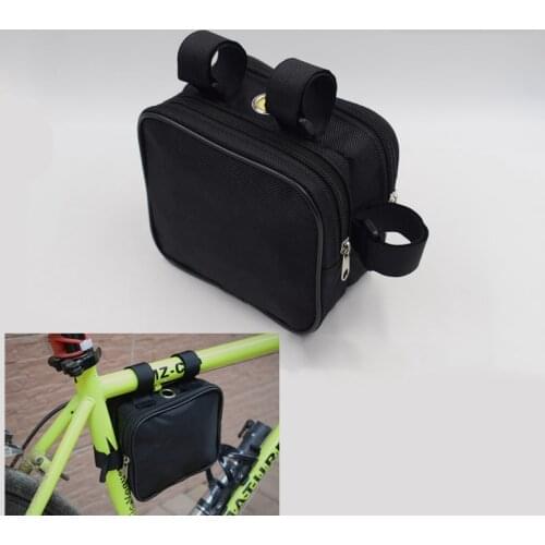 Bicycle Triangle EBike Crossbeam Frame Upper Tube Bag Electric Bicycle Lithium Battery Bag Storage Bag 15x8.5x14cm Bicycle Bag