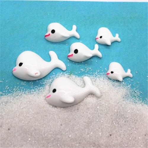 Kawaii Resin Animal Dolphin Flatback Cabochon Charm DIY Phone/Craft Decoration,3 sizes to choose