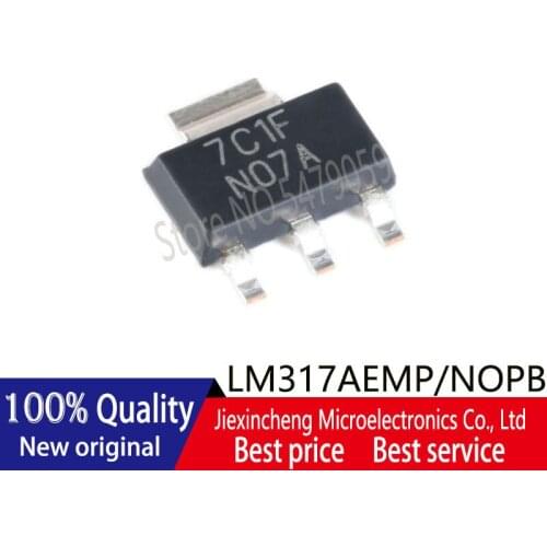 10PCS LM317AEMP N07A LM317 SOT223 Linear Voltage Regulator IC New original