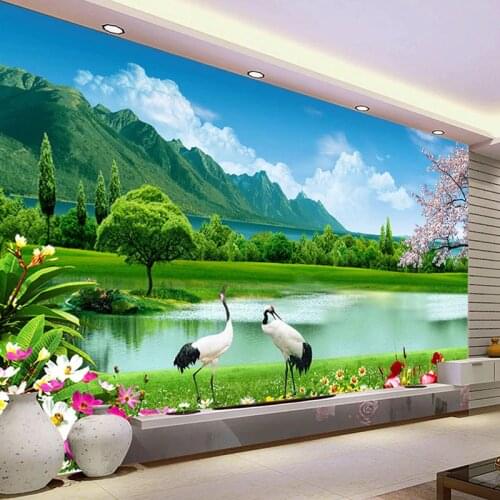 3D Wallpaper Nature Scenery Lake Photo Wall Murals Living Room Bedroom Home Decor Background Wall Paper Papel De Parede Frescoes
