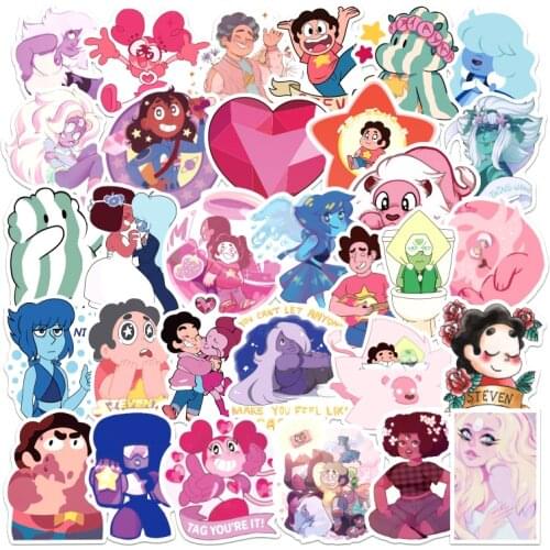 50pcs/pack Steven Universe anime Cartoon Stickers For Skateboard Helmet Gift Bicycle Computer Notebook Car Childrens Toys