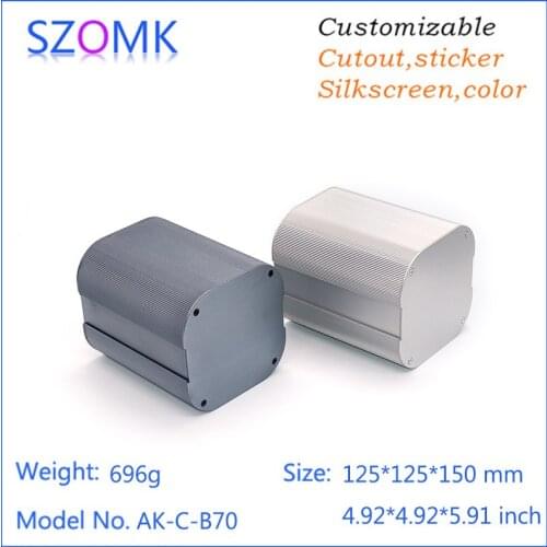 1 piece, 125*125*150mm szomk audio extrusion enclosure aluminum box aluminum electronics enclosure profile junction box