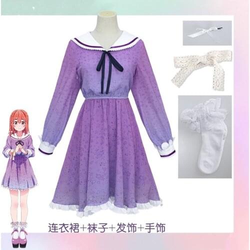 Anime Rent A Girlfriend Sakurasawa Sumi Cosplay Costume Women School Uniform Daily Dress Halloween Carnival Outfit Fancy Suits