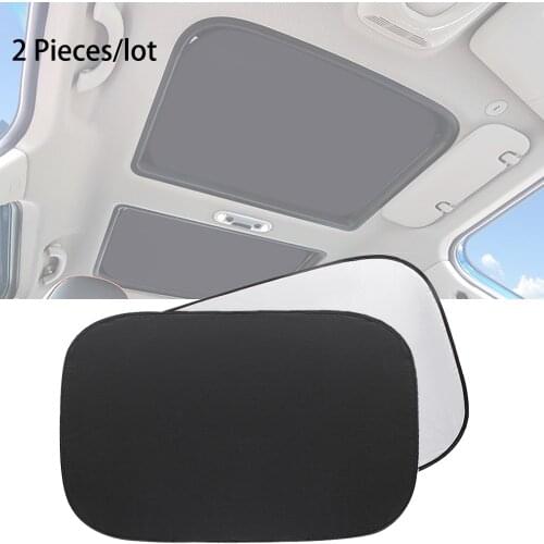 Car sunroof shade shading Heat Isolate auto Roof sunshade cover Foldable Protector Anti-mosquito Decoration parasol coche visor