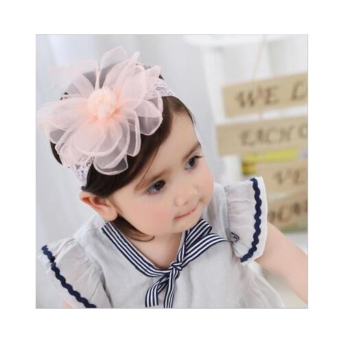 Baby Headband Flower Girls Pink Ribbon Hair Bands for Baby Girls Kids Headbands Turban Newborn Haarband Baby Hair Accessories