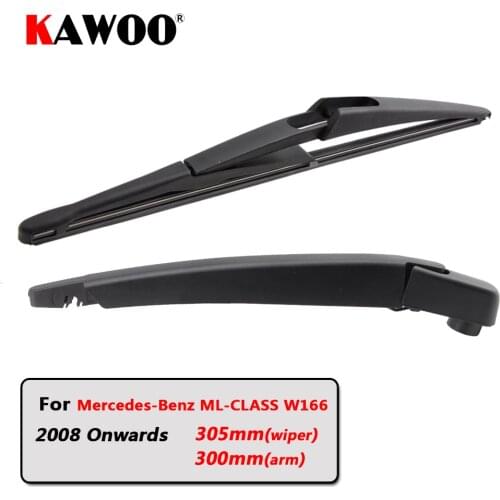 KAWOO Car Rear Wiper Blades Back Window Wipers Arm For Mercedes-Benz ML-CLASS W166 Hatchback (2008-) 305mm Windscreen Blade