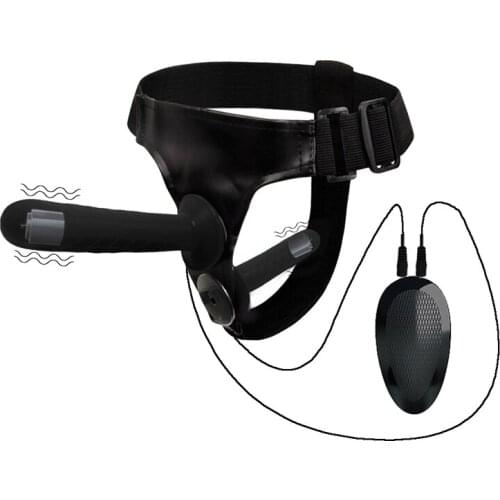 Esbian Couple Strapon Double Dildos Sex Toy The Vibrator and Strap Are Detachable Together