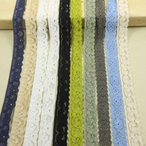 Elastic Stretch Lace Trim Sewing 20 Yards/lot 11/13/14mm Width /garment/clothes Accesories