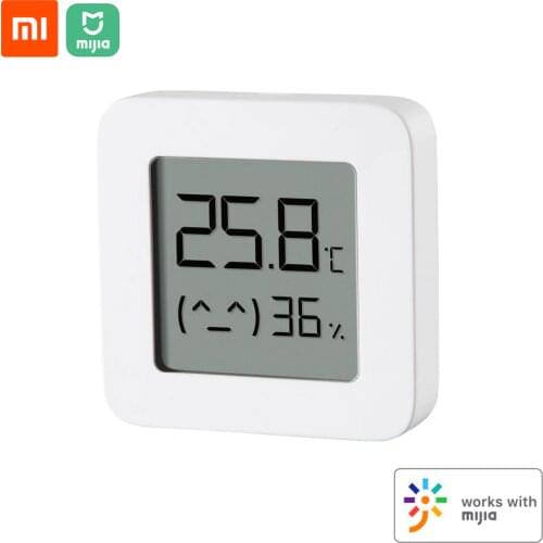 Xiaomi Mijia Electronic Thermometer 2 and Hygrometer Pro Wireless Smart Home Electronic Clock LCD Temperature Measurement Tool
