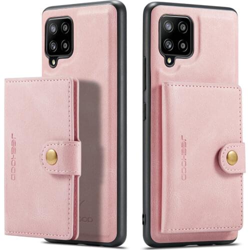 Flip Case Detachable Leather Card Slot Back Panel for Samsung A 12 5G Luxury Case Samsung Galaxy A12 Phone Cover SM-A125 Coque