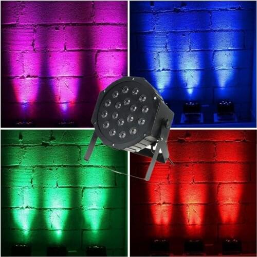 Hot selling high quality 18pcs RGB par light professional DMX512 suitable for stage lighting and ballroom lighting equipment