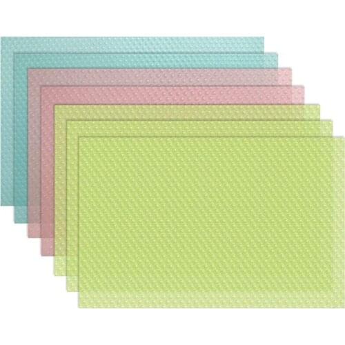Refrigerator Mats for Shelve, 7 PCS Refrigerator Liners Washable Fridge Shelf Liners and Mats