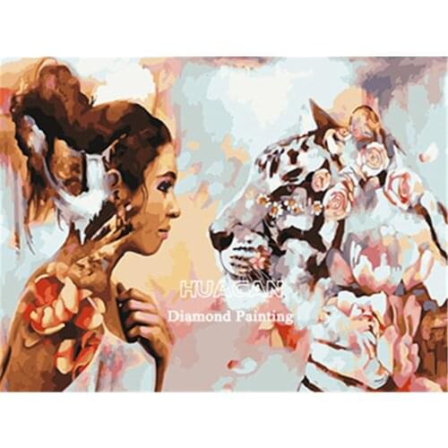 Beauty Wolf Animal Printed Canvas 11CT Cross-Stitch Embroidery Set DMC Threads Handmade Handicraft Craft Sewing Magic Needle