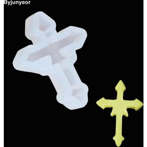 M2044 Epoxy UV Resin Mini Cross Silicone Mold Candy Clay Cupcake Fondant Chocolate Gumpaste Moulds