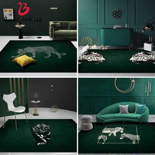 Bubble Kiss Fashion Carpet Emerald Green Sexy Animal Pattern Rug Bedroom Decor Room Decoration Teenager Comfortable Bedside Rugs
