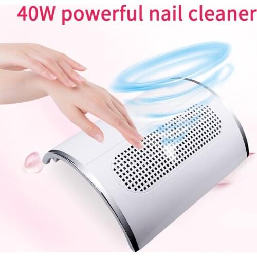Powerful Nail Dust Suction Collector Strong Nail Vacuum Cleaner Professional Manicure Machine With Dust Bag Nail Art Equipment