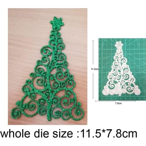 2021 New Metal Cutting Dies Cut Mold Christmas Tree Decoration Scrapbooking Paper Craft Knife Mould Blade Punch Stencils dies