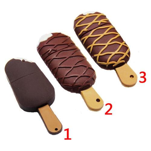 New Ice Cream Usb Flash Drive 2.0 Memory Stick Pen Drive 128GB 16GB 32GB 64GB Pendrive 1TB Disk On Key 2TB USB Creativo Key Gift