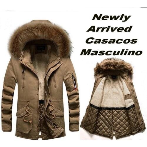 New Winter Warm Men Parkas Jackets Winter New Men Fur Collar Hooded Parka Coats Thick Male Outwear Men Overcoats X-Long Parkas