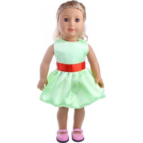 Doll Clothes cute dress Fit 18 Inch American Doll Our Generation and Journey Doll Etc for Chrid Christmas Gift n1322