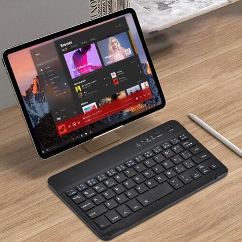 Portable Ultra-thin Bluetooth Wireless Keyboard Home Office Gaming Keyboard for iPad Phone Tablet Wireless Bluetooth Keyboard