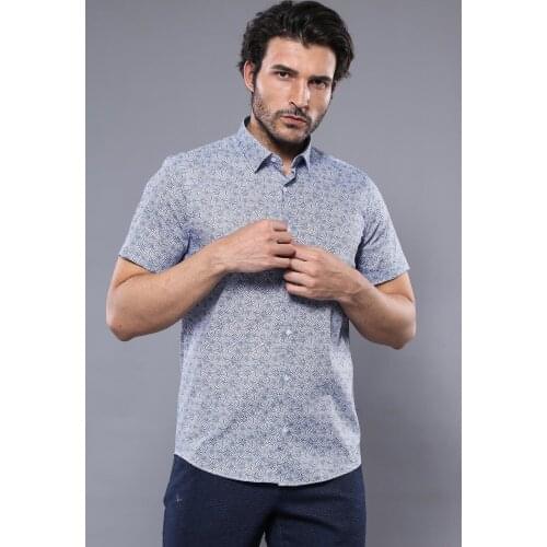 Flower Patterned Short Sleeve Shirt