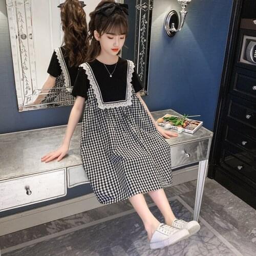 School Girls Dress Kids Formal Dress Elegant High Grade Teenager Clothing Princess Birthday Dress for Girls 4 5 7 9 11 13 14Year