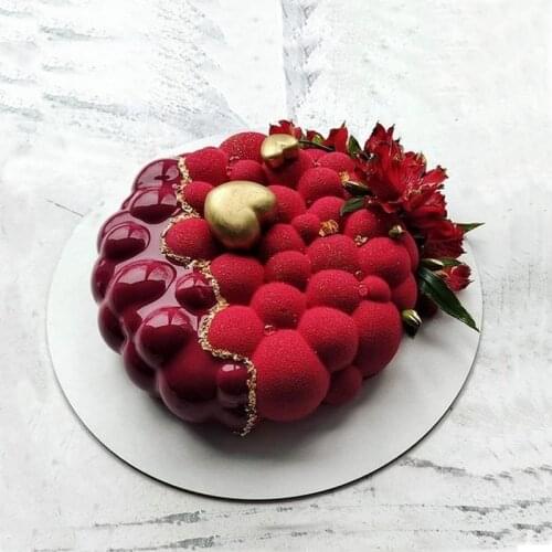 SHENHONG Cake Accessories Mousse Silicone Mold 2 Styles Cloud Shape Dessert Baking Mould Bubble Molds Muffin Pan Decorating Tool