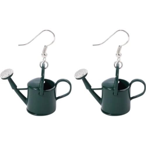 Cute Teapot Watering Can Earrings Mini Multicolor Fashion Women Funny Earrings For Women Charm Cute Eardrop Jewelry Gifts