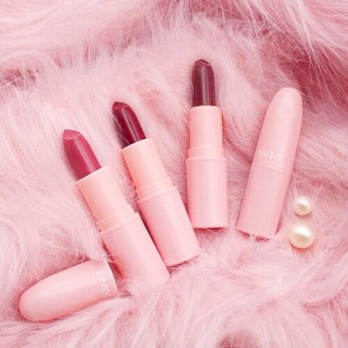 Student Lipsticks For Women Sexy Lips Color Cosmetics Waterproof Long Lasting Miss Rose Nude Lipstick Matte Makeup Miss Rose