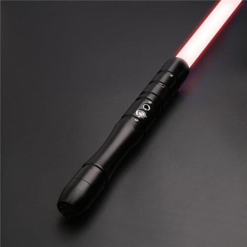 Cieltan Mini shoto type Lightsaber 12Colors Change Blaster Lock Up Metal Handle 58cm Blade Heavy Dueling Sword Toys For Children