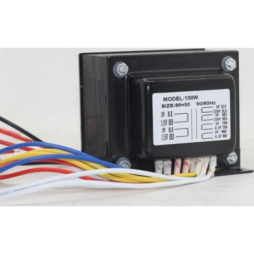 Power Amplifier 130W Output Voltage 230V 6.5V EL34 KT88 Tube Amplifiers E Transformer 0-230V 0-230V 0-6.5V 0-6.5V