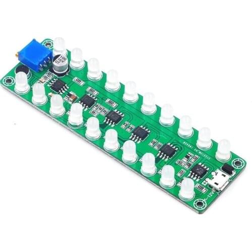 RGB Voice-Activated Voice Sound Control Spectrum LED light Amplifier VU Meter Light Atmosphere Lamp Car MP3 Player 85AC