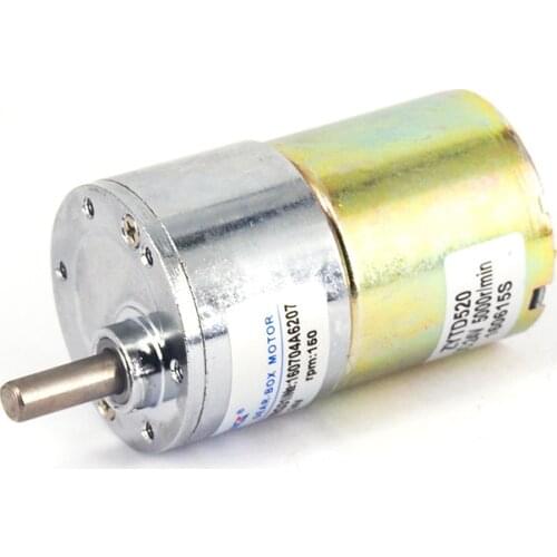 6mm Diameter Shaft DC 24V 12V Geared Motor Adjustable 2-600RPM 2/5/10/20//60/100/200/300/500/600PM