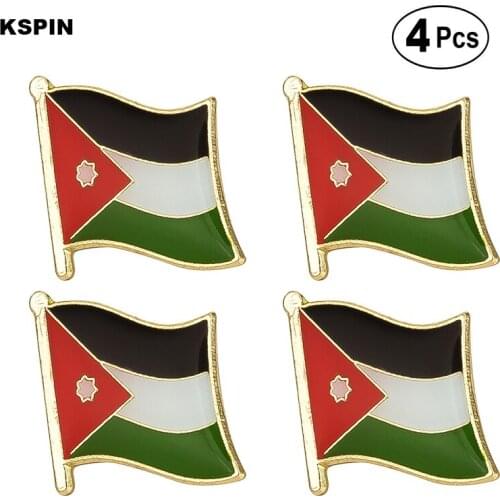 Jordan Flag Pin Lapel Pin Badge Brooch Icons 4pcs