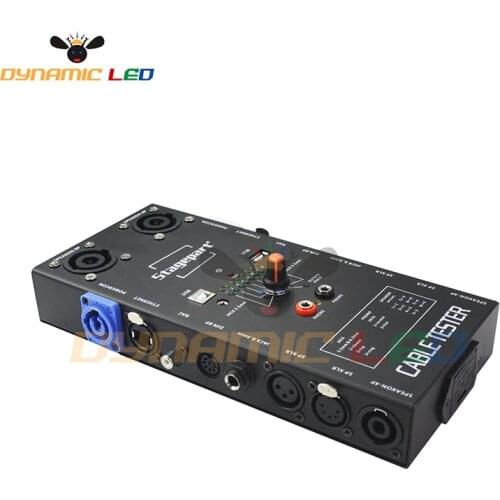 1pc Cable Tester Wire Tracker Tracer Network RJ45, 3&5 Pin XLR,3&5&8-Pin Din,4&8-pole Speakon,USB Test