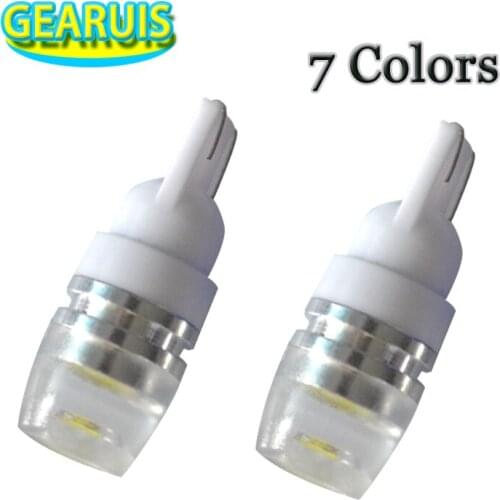 100X T10 2 SMD 5630 Lens LED 2md 5730 Spot 168 194 Car Light Auto Bulb License Plate Light White Green Red Yellow Ice blue 12V