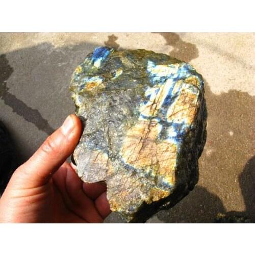 1520g rough flash labradorite quartz crystal Specimen original